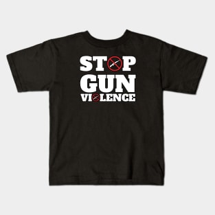 Stop Gun Violence Kids T-Shirt